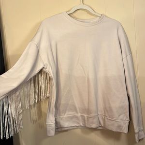 Adika Tassel Sweater Beige - Small